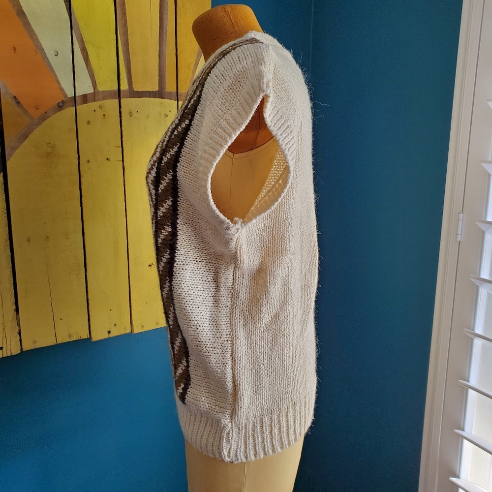 Vintage Earth Tone Sweater Silk Jaclyn Smith Wool - Picture 6 of 15
